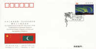 PFTN.WJ-117 CHINA-Maldives DIPLOMATIC COMM.COVER - Lettres & Documents