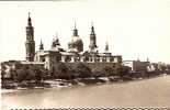 38. ZARAGOZA .TEMPLO DEL PILAR .VISTO DESDE EL PUENTE DE PIEDRA. - Zaragoza