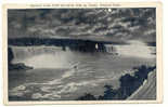 General View From Canadian Side By Night, Niagara Falls - Chutes Du Niagara