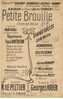 Partition De PETIT BROUILLE (Chanson Valse) Chanté Par Mmes Valroy, Genevois, Desbly, Perret à La Scala ETC.... - Andere & Zonder Classificatie
