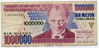 BILLET DE BANQUE TURQUIE 1000000 LIRASI 1970 - Turquia