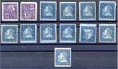 SWEDEN, SET 1920 300 YEARS OF POST BETWEEN Stockholm And Hamburg, MOSTLY NH - Unused Stamps