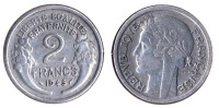 ** 2 FRANCS 1945 MORLON ALU. ETAT TTB **2F74 ** - 2 Francs