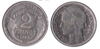 ** 2 FRANCS 1949 MORLON ALU. ETAT TB **2F94** - 2 Francs