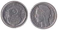 ** 2 FRANCS 1950 MORLON ALU. ETAT TTB+ **2F100** - 2 Francs