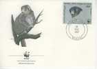 W0827 Lemur Mongoz Comores 1987 FDC Premier Jour WWF - Mono
