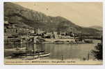 1910 MONACO  MONTE CARLO  Vue Générale  Le Port - Hafen