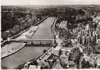 D53 - EN AVION AU DESSUS DE....   MAYENNE  -  Vue D' Ensemble Avec Le Pont Notre Dame - ( GF) - Mayenne