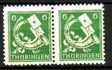 3231) SBZ Mi.Nr. 95 AXdv Im Paar Postfrisch ** - Mint