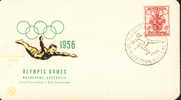 Jeux Olympiques 1956 Australia Escrime  Fencing  Scherma   Sur Carte - Estate 1956: Melbourne