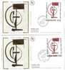 DANEMARK & FRANCE N° 931 & 2551 Jacobsen 2 COVERS FDC - Lettres & Documents