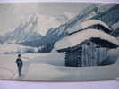 Paysage Neige, Chalet, Cabane, Voyagé Ambulant 1910 16638 Wehrli AG Kilchberg Zurich - Berg