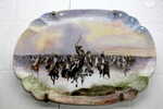 Plat En Porcelaine Haviland XIX°: Charge Cavalerie - Limoges (FRA)