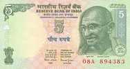 INDIA  5  RUPIAS  2.001-   KM#¿88A?  PLANCHA/UNC/SC   DL-6321 - Inde