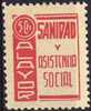 Viñeta Sanidad ALAIOR  (Menorca) 5 Cts, Guerra Civil - Spanish Civil War Labels