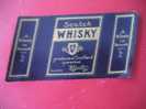 ETIQUETTE NEUVE DE BOUTEILLE D'ALCOOL DE SCOTCH-WISSKY PRODUCE OF SCOTLAND GUARANTEED- W. GENTY -LTD- GLENWORTH -WHISKY - Whisky