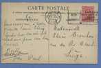 138 Op Kaart Met Mekanische Vlagstempel OLYMPIADE 1920 ANVERS Van LIEGE 1 - Sommer 1920: Antwerpen