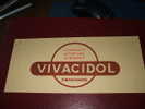 BUVARD :VIVACIDOL FERMENT INTESTINAL VIVANT.F.BOUCHARD/ BEG MINIME VECU /  TAILLE :21CM X9CM - Produits Pharmaceutiques