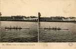 37 - TOURS - AVIRON - YOLE à 4 RAMEURS Sur La LOIRE - CARTE STEREOSCOPIQUE - STEREOVIEW - STEREOSCOPISCHE KAART - Canottaggio