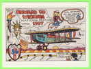 WICHITA, KS - NATIONAL POSTCARD WEEK, 1997 - JACK FOLLOWS - ROUTE 54 - OLD PLANE - - Wichita