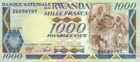 RWANDA   1 000 Francs   Daté Du 01-01-1988    Pick 21     ***** BILLET  NEUF ***** - Rwanda