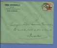 Lettre TP Germania Cachet Belge WALCOURT  - Censure CHARLEROI - Entete "GRAINS BOURNONVILLE YVES-GOMEZEE" (VK) - OC1/25 Gobierno General