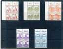 Germany Berlin 1982 Castles MNH Blocks Of 4 - Blocks & Sheetlets