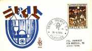 ITALIA 1974 FDC "VENETIA 380"  CONGRESSO INTERNAZ. VITE E VINO. ANNULLO TRENTO. VIAGGIATA - Wines & Alcohols