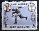 Timbre Neuf : Jeux Olympiques D'hiver - Grenoble 1968. Patinage De Vitesse. Kathiri State Of Seiyun. Michel N° 134A. - Hiver 1968: Grenoble