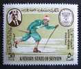 Timbre Neuf : Jeux Olympiques D'hiver - Grenoble 1968. Ski De Fond. Kathiri State Of Seiyun. Michel N° 137A. - Hiver 1968: Grenoble