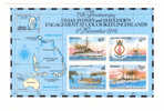 Cocos Island 1989 Naval Engagement Ships Map Coat Of Arms S/S MNH - Cocos (Keeling) Islands