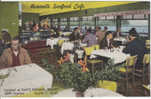 Seattle WA Vintage Linen Restaurant Postcard, Rosand's Seafood Cafe, Ballard Shilshole Area 'Rays Fishing Resort' - Seattle