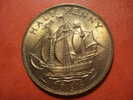 718  UNITED KINGDOM  UK GRAN BRETAÑA HALF PENNY  SHIP BARCO      AÑO / YEAR  1966  UNCIRCULATED - C. 1/2 Penny