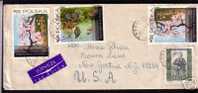 POLAND - Topical FAUNA & FLORA - VF And DECORATIVE 1973 COVER  From CHOCIANOW To NEW JERSEY - Briefe U. Dokumente