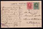 ESPAÑA - SPAIN - 1929 Tarjeta POSTAL PIRINEOS ORIENTALES - PUIGCERDA (al Dorso En VIOLETA) A BARCELONA - SOLDADO Sentado - Cartas & Documentos