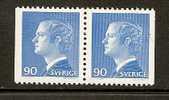 SWEDEN - Roi CHARLES XVI Gustave - Yvert # 878b - Se-tenant Pair - MINT (NH) - Unused Stamps