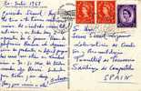 Postal CURREY (inglaterra) 1963 A España - Brieven En Documenten