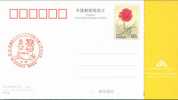 Table Tennis Tennis Tavolo , Beijing Olympic Games Emblem ( Postmark ),     Pre-stamped Card , Postal Stationery - Tennis De Table