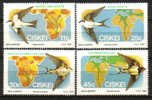 Ciskei - 1984 Migratory Birds Set MNH - Golondrinas