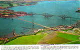 PCd From AIR PHOTO  The  TWO   FORTH BRIDGES  Midlothian --Scotland--Philco Series - Midlothian/ Edinburgh