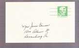 Postal Card - Lincoln - Scott # UX55 - 1961-80