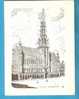 Delcampe - Carte De Voeux NOEL 4 Volets10.5X14,5 +encart  BRUXELLES Hôtel De Ville Illust.H.W. - Non Classés
