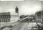 PESCARA -PALAZZO DI CITTA' -B/N VIAGGIATA 1951 -ANIMATA, AUTOBUS E VETTURE D'EPOCA. - Pescara