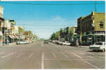 Lethbridge AB Chrome Street Scene Postcard, Vintage Autos Business Signs - Other & Unclassified