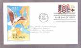 FDC United States Air Mail 20 Cent Stamp 1968 - USA And Jet - Scott C75  Cover By Chickering And Jackson - 1961-1970