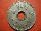 946 FIJI ISLANDS   ONE PENNY   AÑO / YEAR  1934  EBC/ XF+++ - Fiji