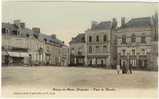 Carte Postale Ancienne Meslay Du Maine - Place Du Marché - Meslay Du Maine