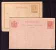 NETHERLANDS SURINAME (2) UNUSED ENTIRES - BRIEFKAART - Surinam ... - 1975