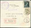N°420-644 Obl. Sc RUIEN S/L. Recommandée Du 6-IV-1945 Vers Wakken.  TB - 3677 - Cartas