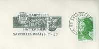 SD0653 Partenaires De L Europe Hattersheim Blason Flamme Sarcelles PPAL 1987 - Enveloppes